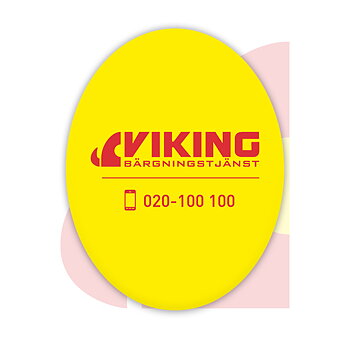 Viking Ballong Gul - 100-pack - 2,60:-/st