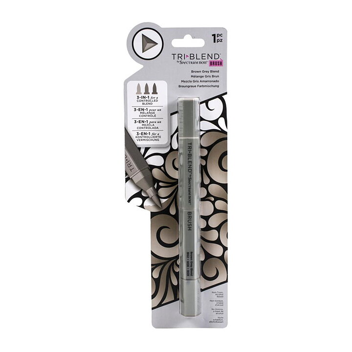 Spectrum Noir Triblend Alcohol Brush Marker - Brown Grey Blend