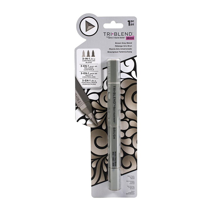 Spectrum Noir Triblend Alcohol Brush Marker - Brown Grey Blend