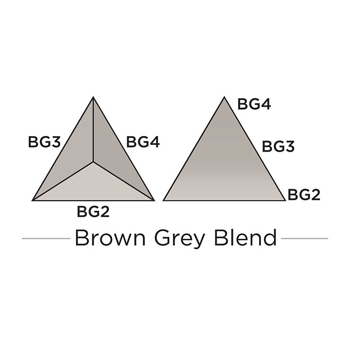 Spectrum Noir Triblend Alcohol Brush Marker - Brown Grey Blend