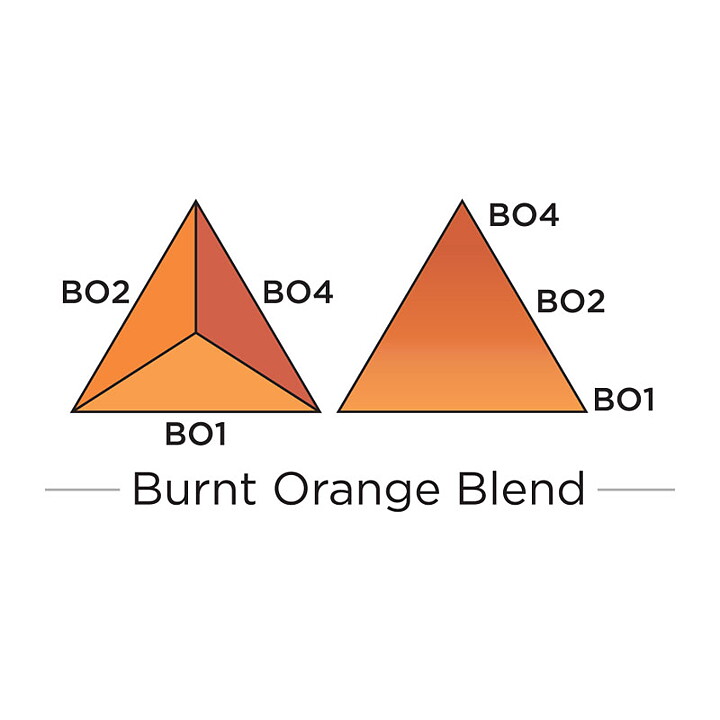 Spectrum Noir Triblend Alcohol Brush Marker - Burnt Orange Blend