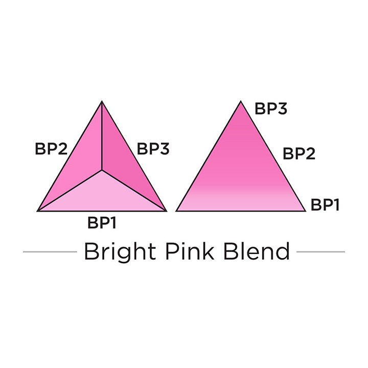 Spectrum Noir Triblend Alcohol Brush Marker - Bright Pink Blend