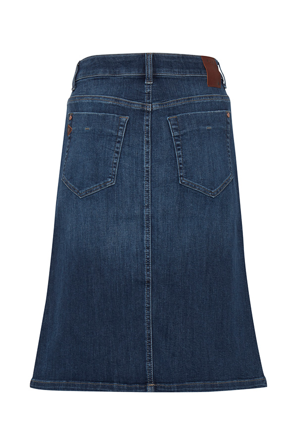 Pulz - Danni Skirt Dark Blue Denim - 5