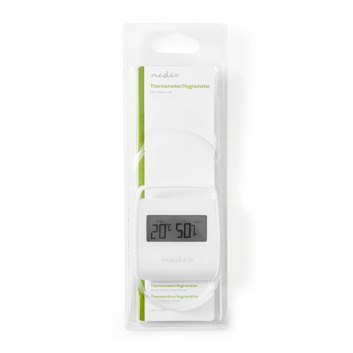 Nedis Inomhustermometer - Vit - 4