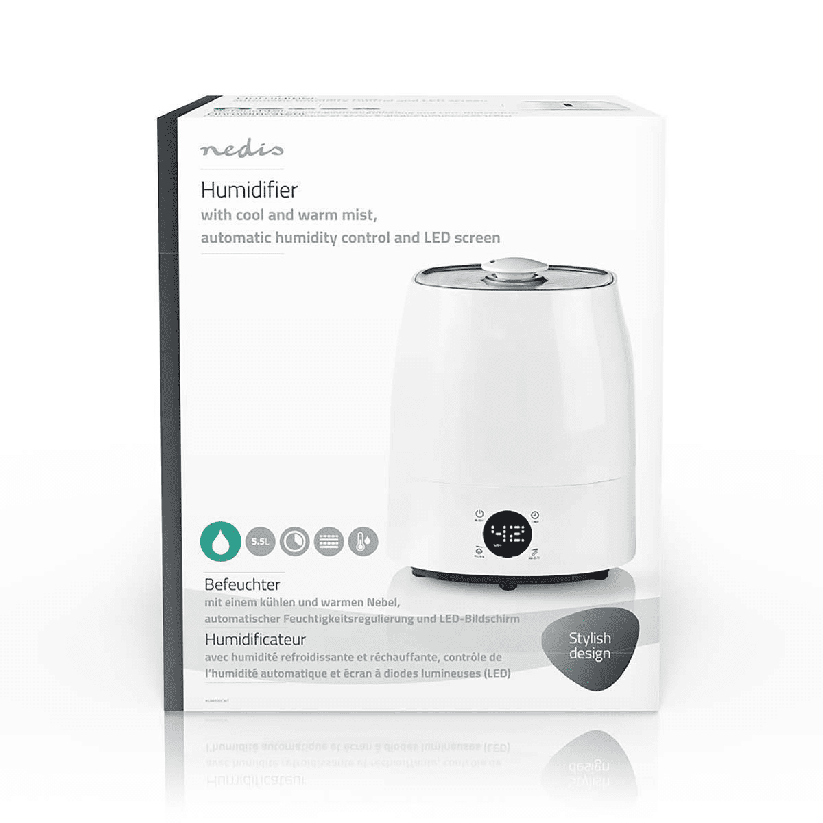 Nedis Luftfuktare 110W - Vit - 5
