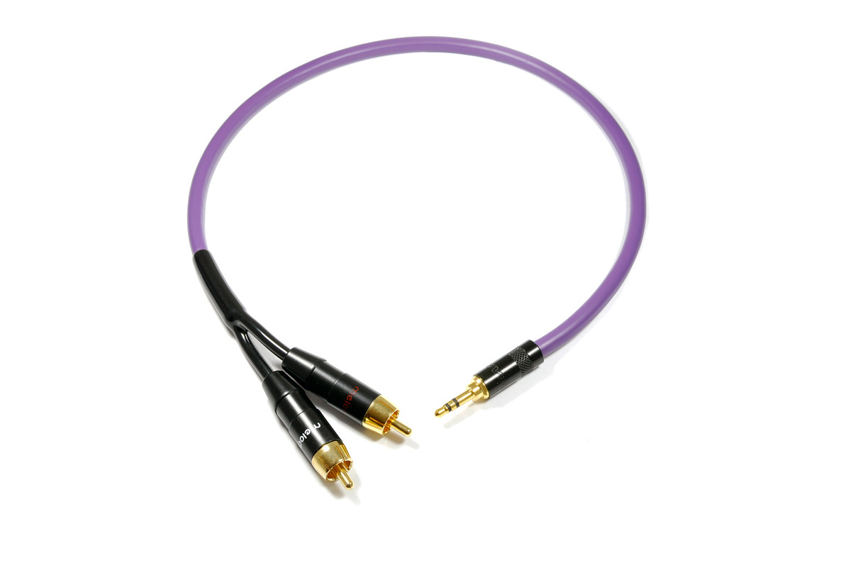 Melodika - Stereo 3.5mm uttag - 2xRCA Purple