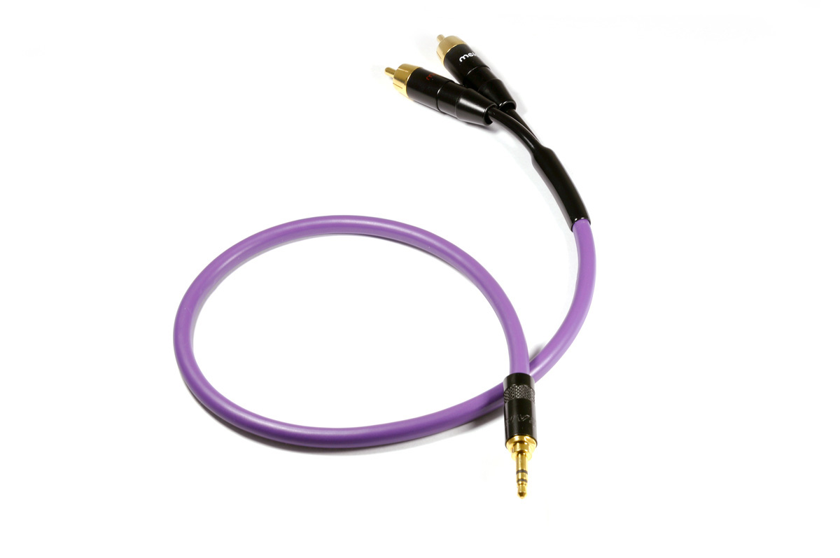 Melodika - Stereo 3.5mm uttag - 2xRCA Purple - 2