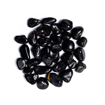 Black Onyx Tumbled Stones A Quality  ±1000  ±3-4 Cm