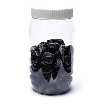 Black Onyx Tumbled Stones A Quality  ±1000  ±3-4 Cm