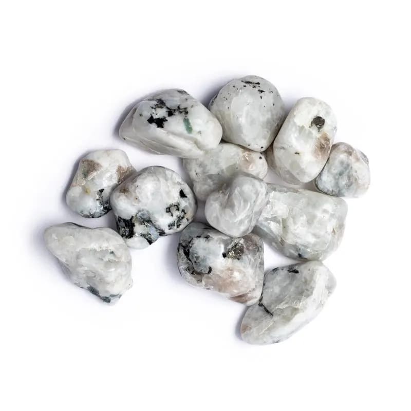 White Moonstone A Quality  ±250Gr ±3-4 Cm