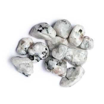 White Moonstone A Quality  ±250Gr ±3-4 Cm