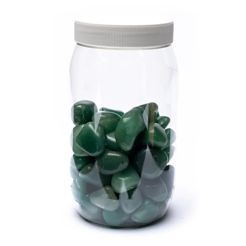 Green Quartz Tumbled Stones A Quality  ±1000 Gr ±3-4 Cm - 2