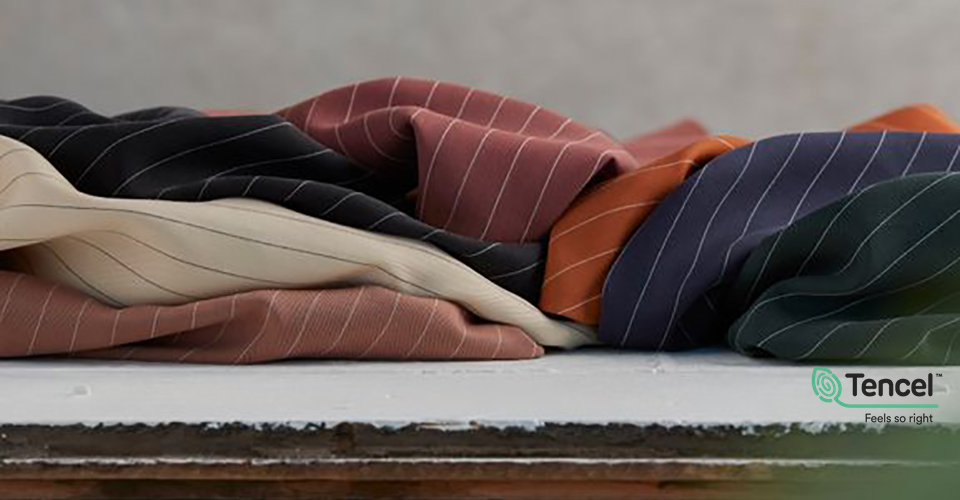 STRIPE TENCEL - TERRA - 2