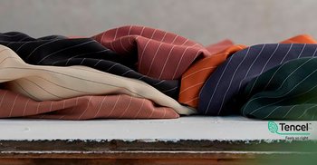 STRIPE TENCEL - TERRA