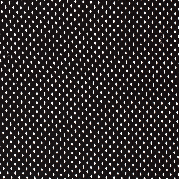 CREPE VISCOSE -  STROKE BLACK - 2
