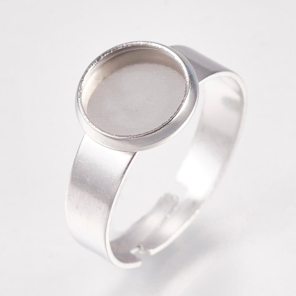 Ringstomme med infattning 8mm rostfritt stål - 4