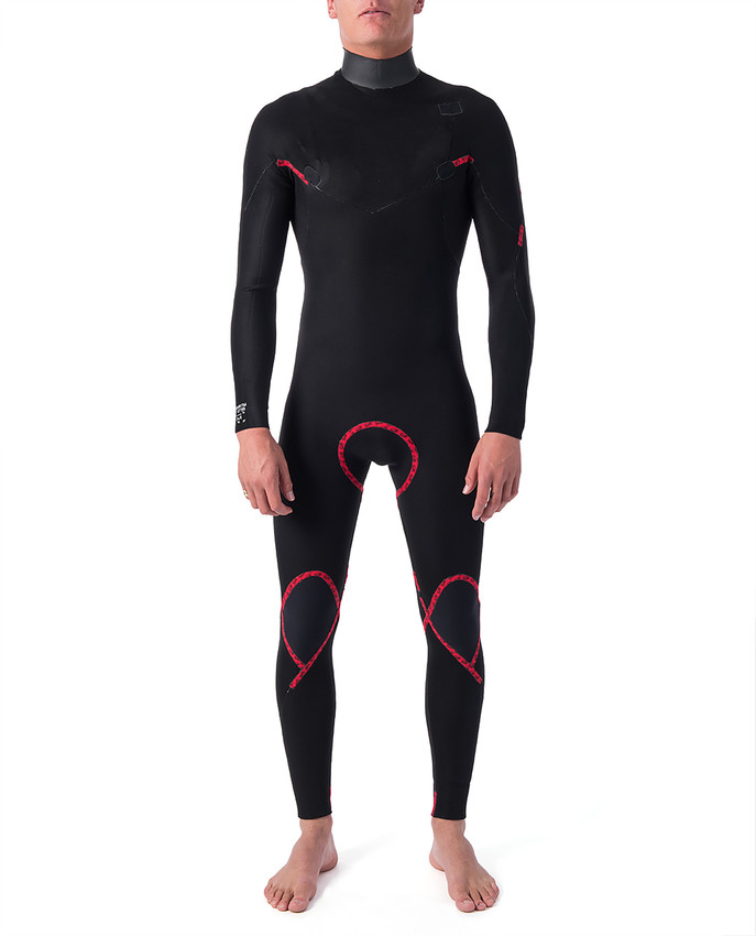 Rip Curl Dawn Patrol Perf 3/2mm Chest Zip Våtdräkt - 4