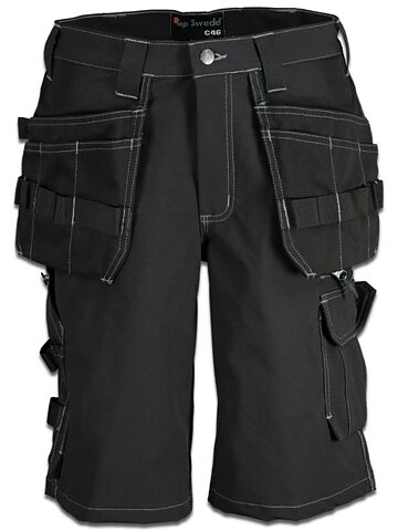 Shorts 4-vägs stretch, Svart