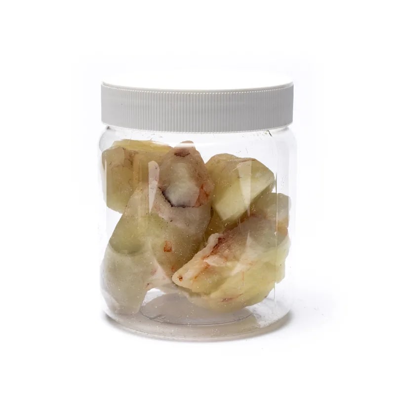 Rough Sulphur Quartz  ±500 Gr ±4-6 Cm - 2