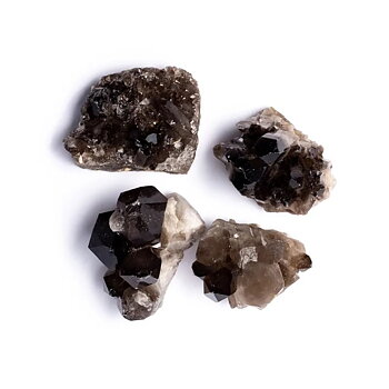 Rough Smokey Quartz Druses  ±500 Gr ±4-6 Cm