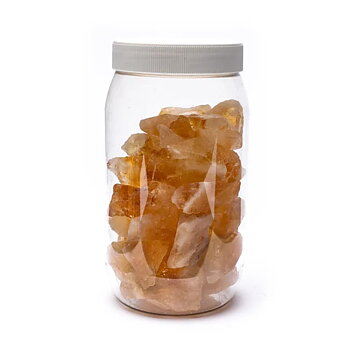 Rough Citrine (Burned Amethyst)  ±1000 Gr ±4-6 Cm