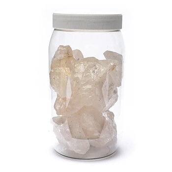 Rock Crystal Chips  ±1000 Gr ±3-5 Cm