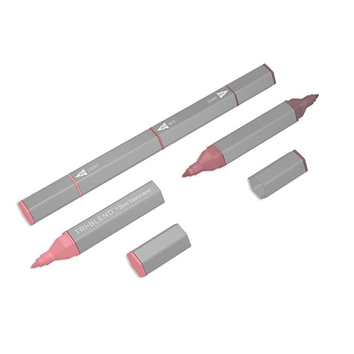 Spectrum Noir Triblend Alcohol Brush Marker - Dark Red Blend