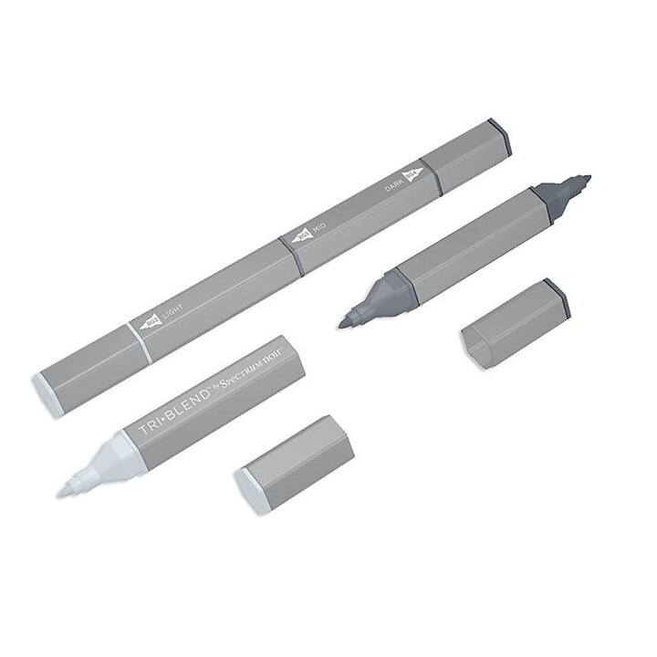 Spectrum Noir Triblend Alcohol Brush Marker - Ice Grey Blend