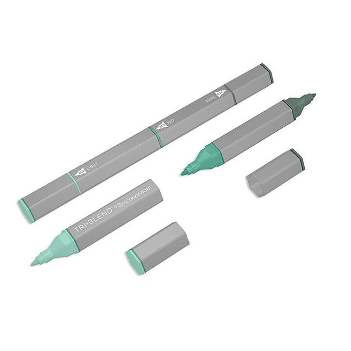 Spectrum Noir Triblend Alcohol Brush Marker - Jade Green Blend