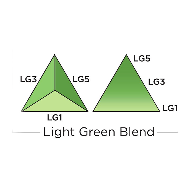 Spectrum Noir Triblend Alcohol Brush Marker - Light Green Blend