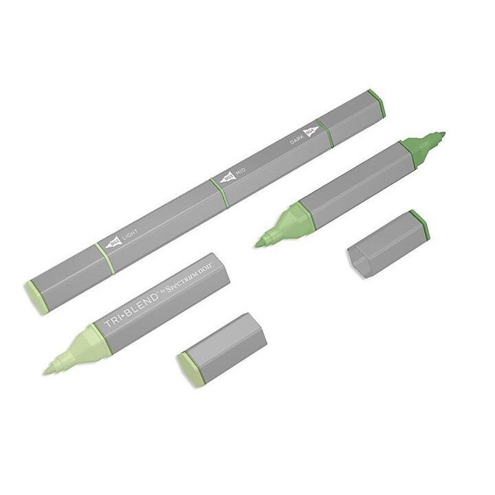 Spectrum Noir Triblend Alcohol Brush Marker - Light Green Blend