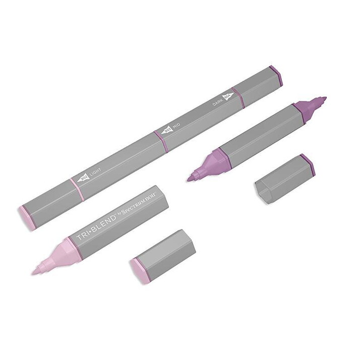 Spectrum Noir Triblend Alcohol Brush Marker - Pink Violet Blend
