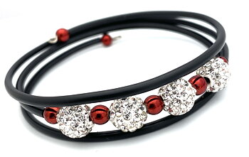 Bracelet Delicious Red hematite Swarovski crystals