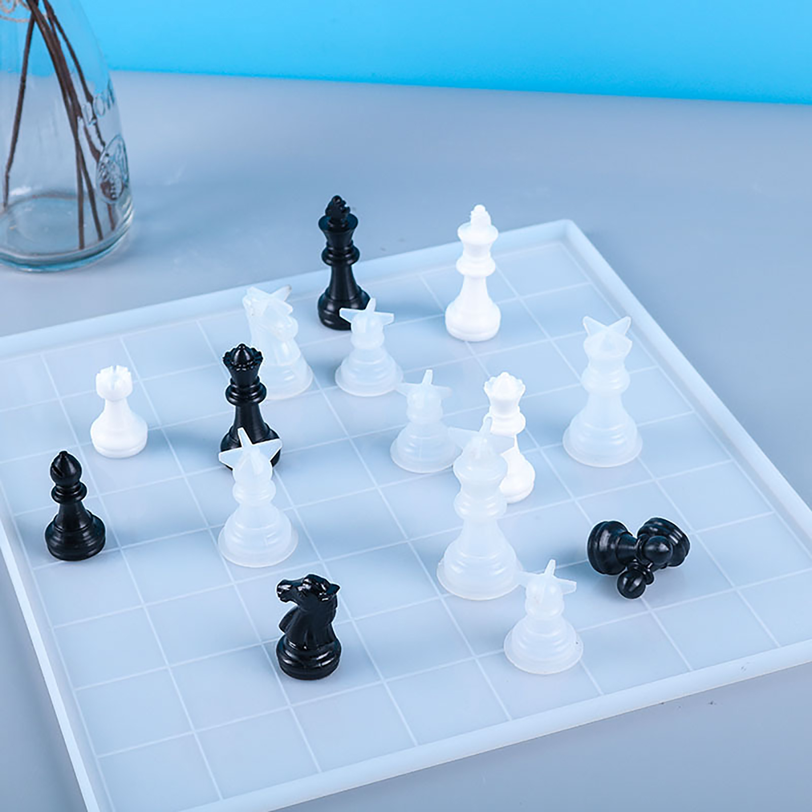 Silicone Resin Mold  Chessboard 18cm