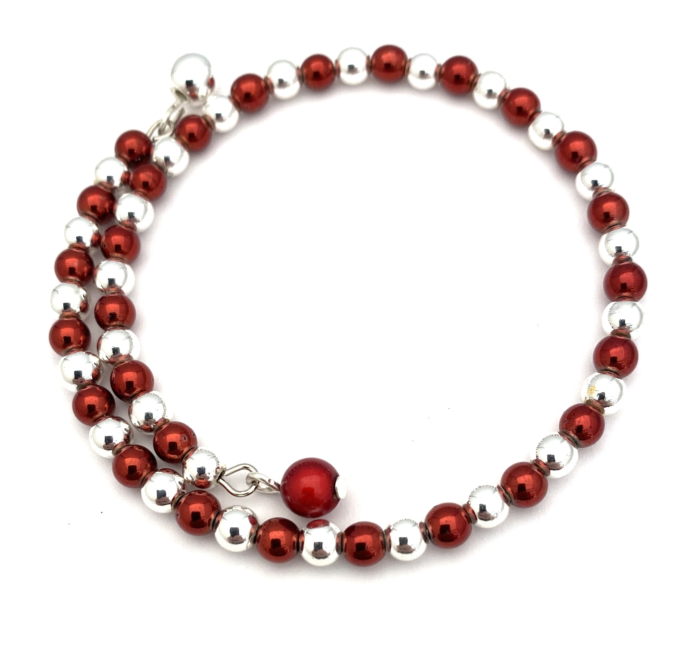 Armband Spinoni Röd silver