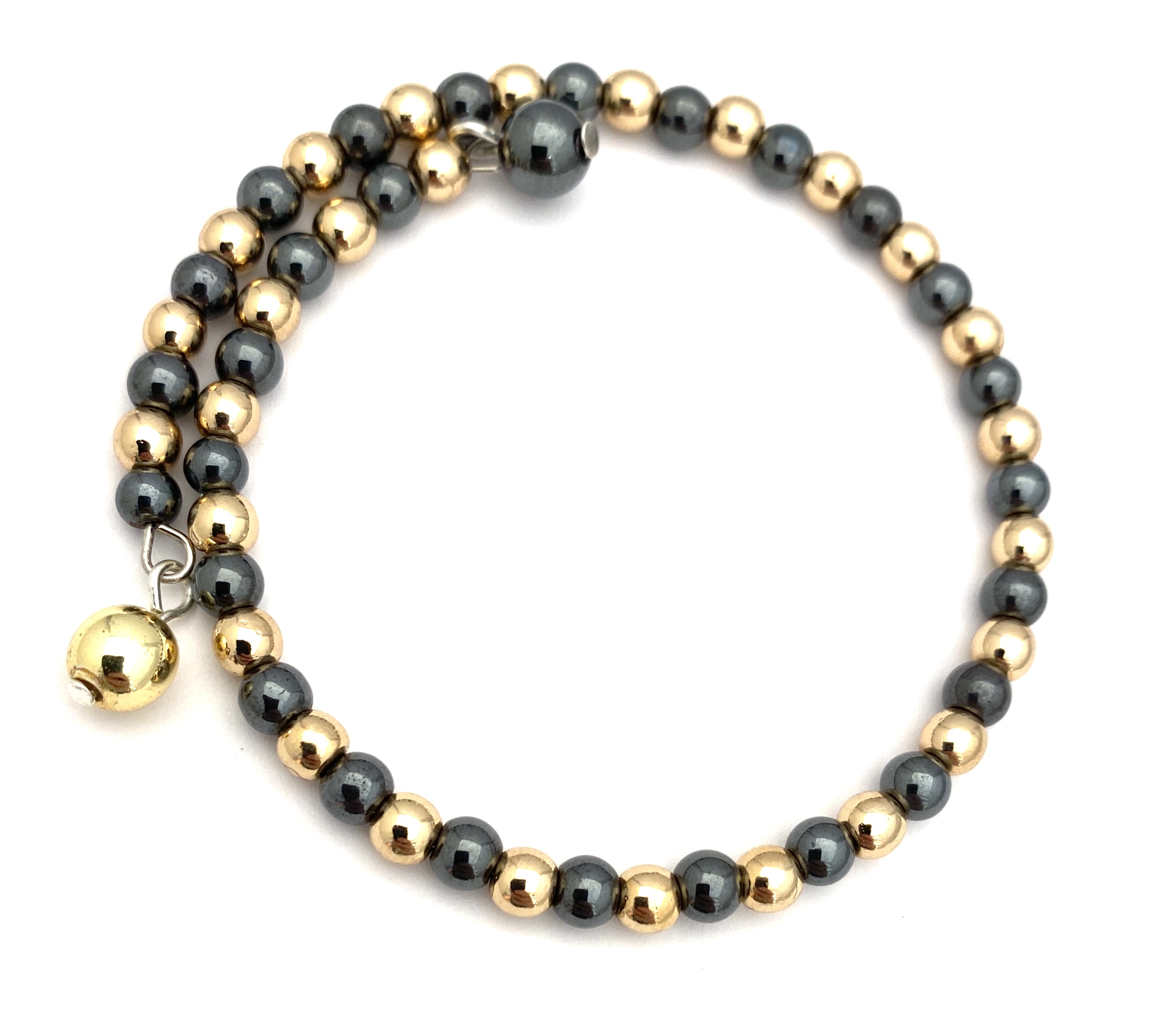 Bracelet Spinoni Hematite gold