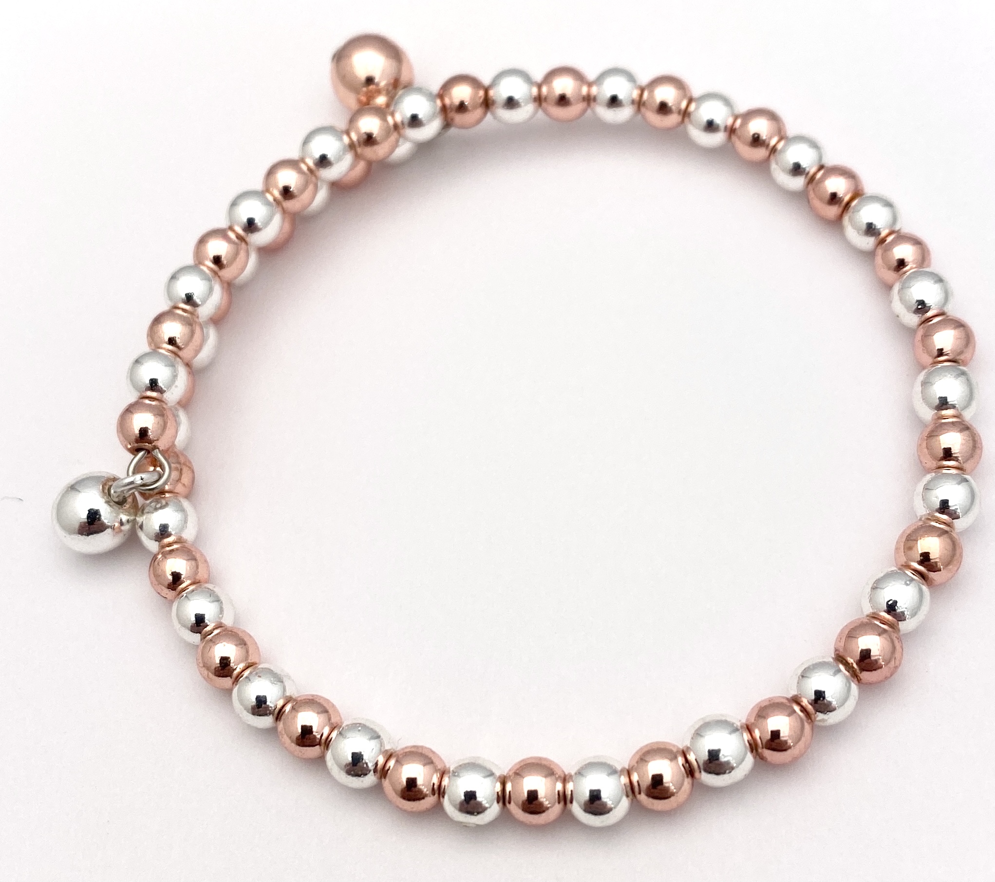 Bracelet Spinoni rosegold silver