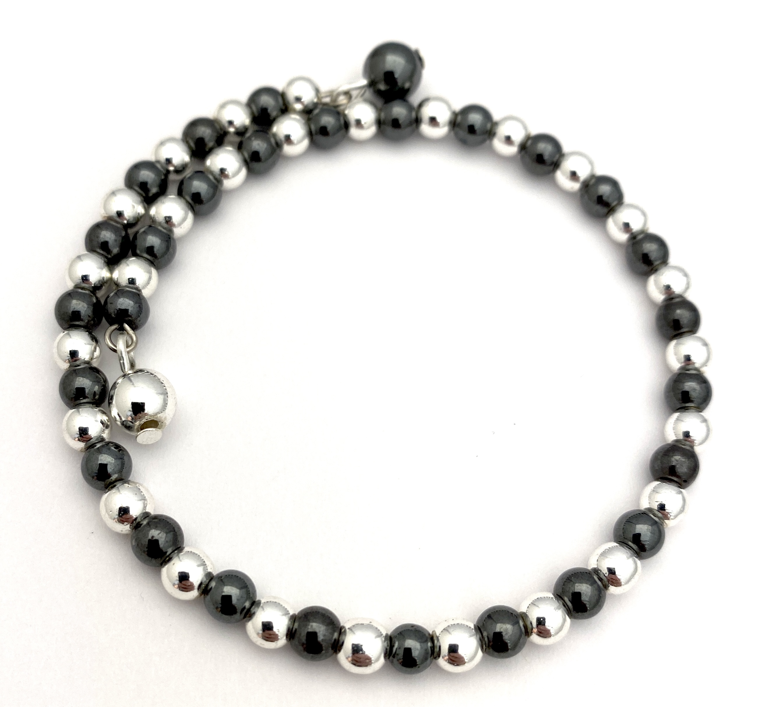 Bracelet Spinoni Greyblack silver Hematite 