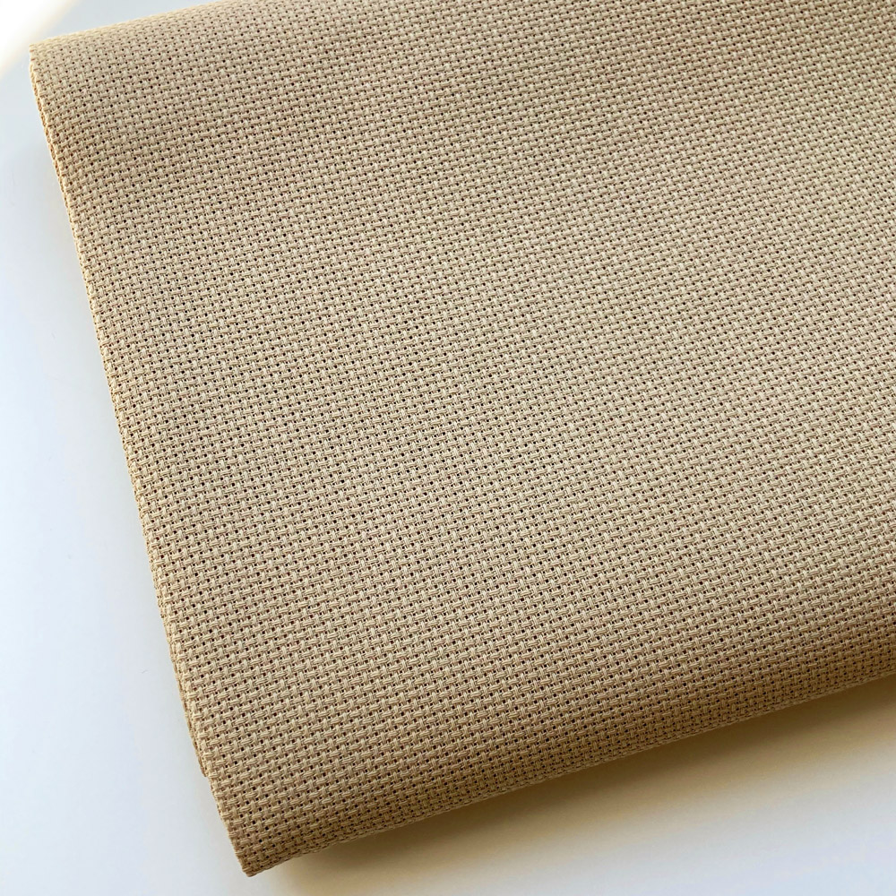 Aida broderiväv Beige, 5,4 rutor/cm, 14 count  - 2
