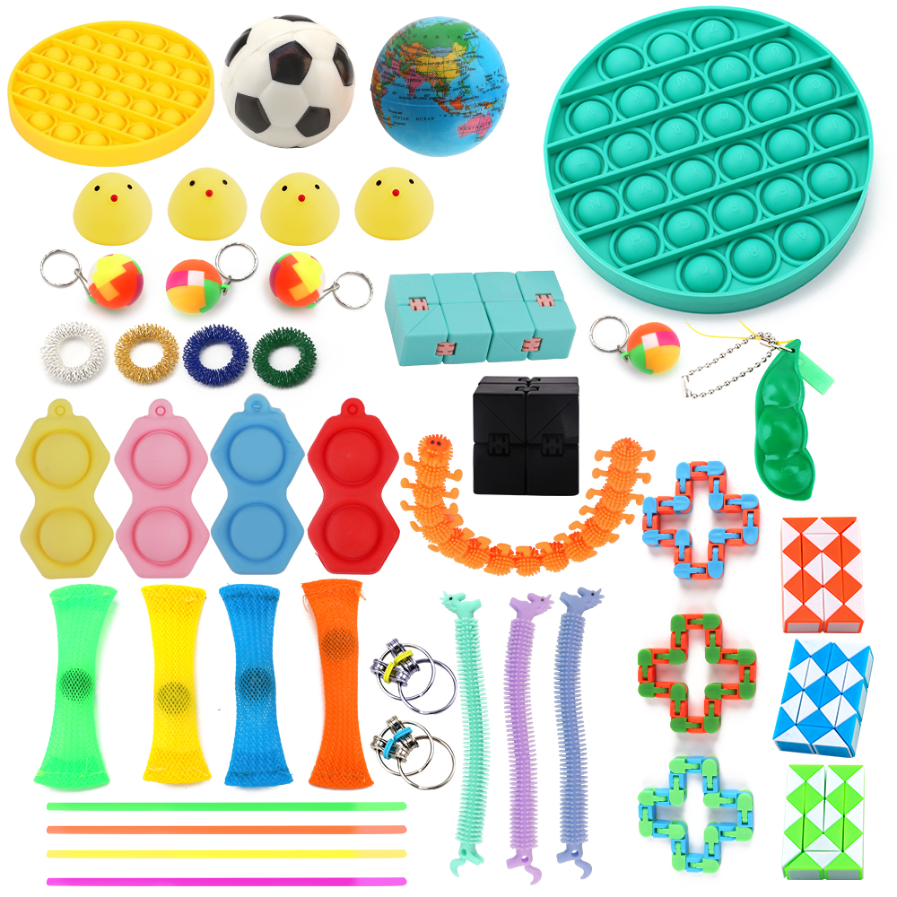 Fidget Toys - Leksakspaket för Vuxna och Barn - 43 delar Grön Pop Cirkel