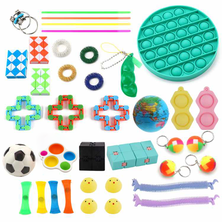 Fidget Toys - Leksakspaket för Vuxna och Barn - 38 delar Grön Pop Cirkel