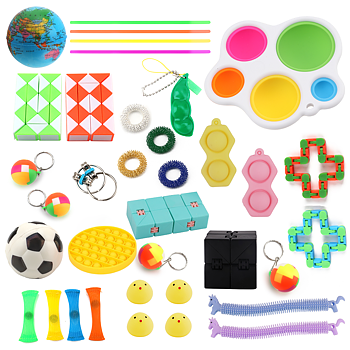 Fidget Toy Set for Adults and Kids - 36 pieces Colored Bubbles