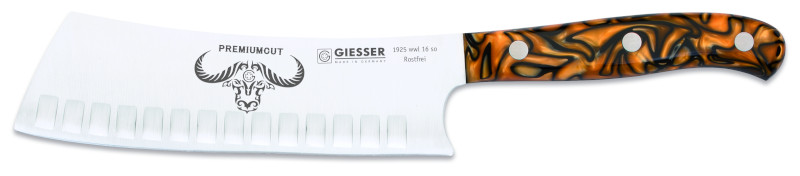 Chefs knife PremiumCut, 16 cm serrated / Spicy Orange
