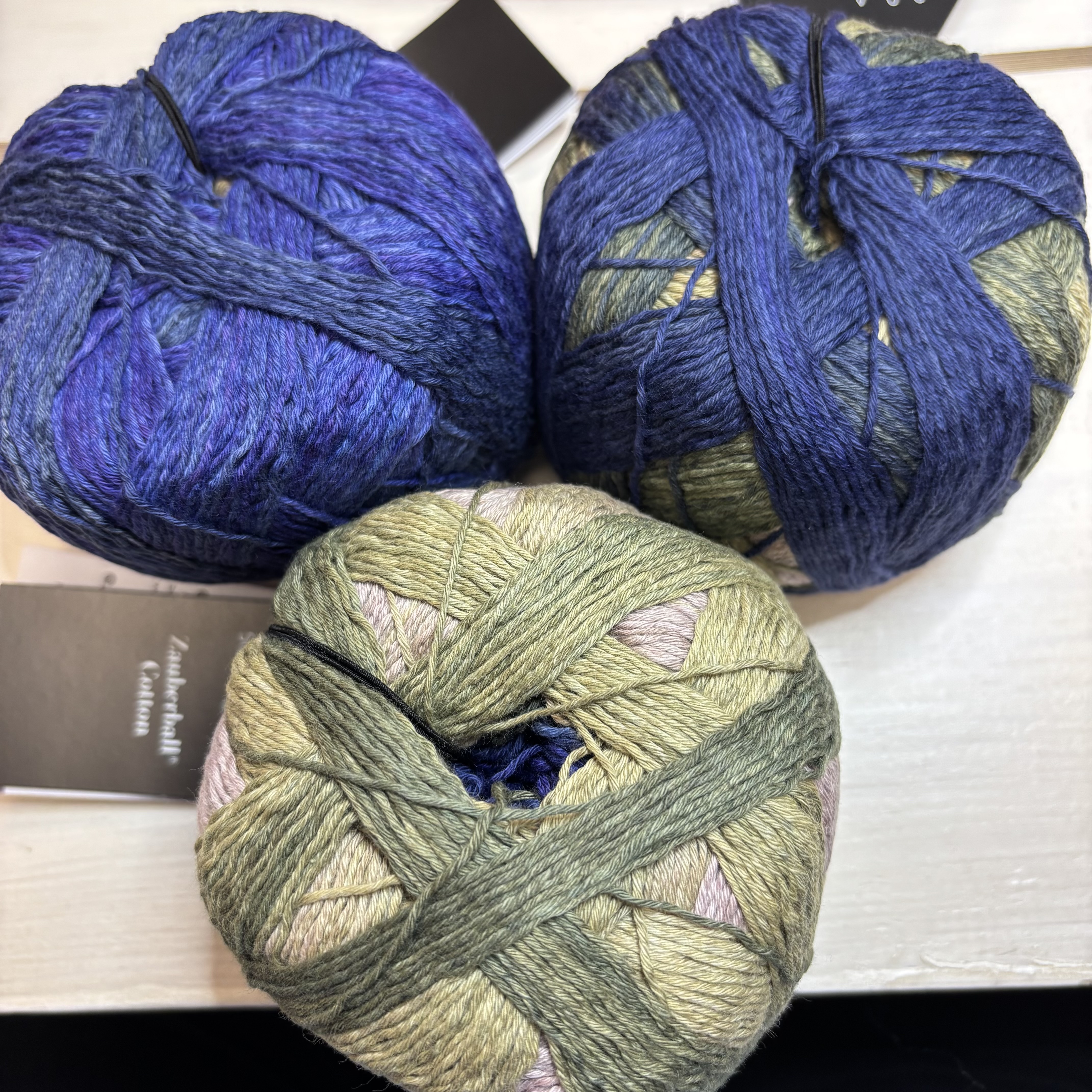 Sommarsjal i Zauberball Cotton - virk-kit - 11