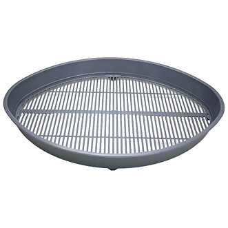 Bärrensare oval grå