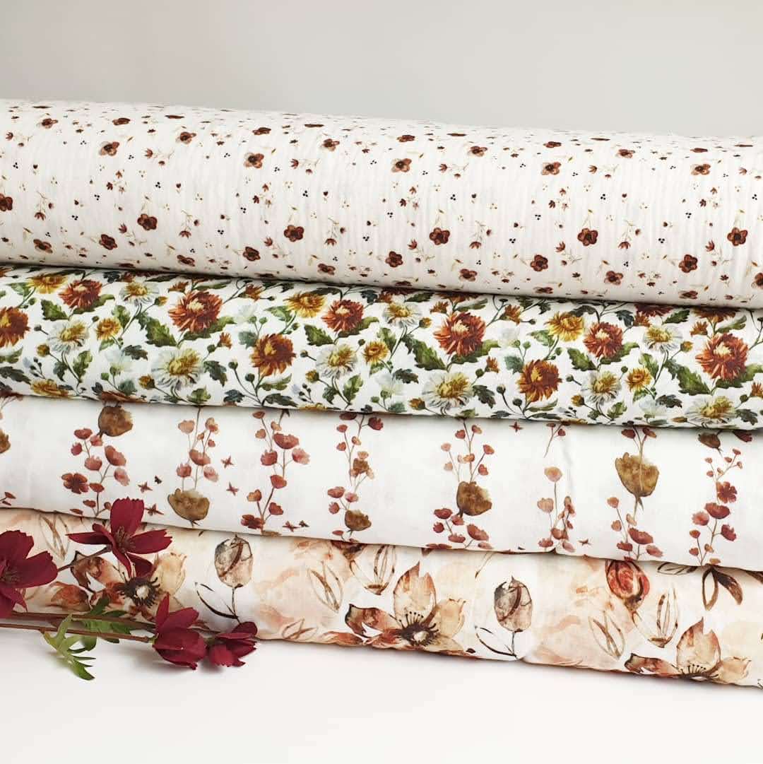 MUSLIN -  FLORAL LINES - 2