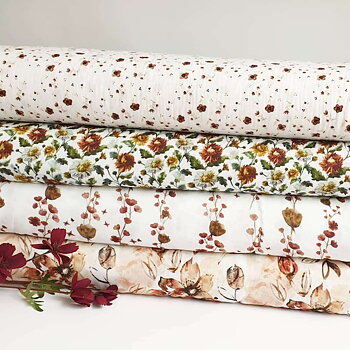 MUSLIN -  FLORAL LINES