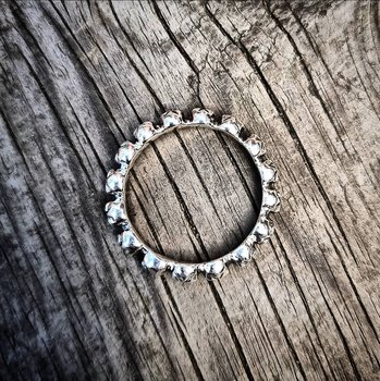 Ring 925 Silver - Ribbon Skulls