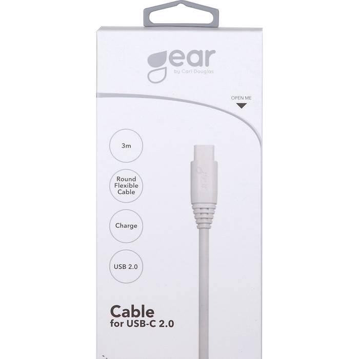 Synkkabel GEAR USB-C 2.0 3m Vi - 2