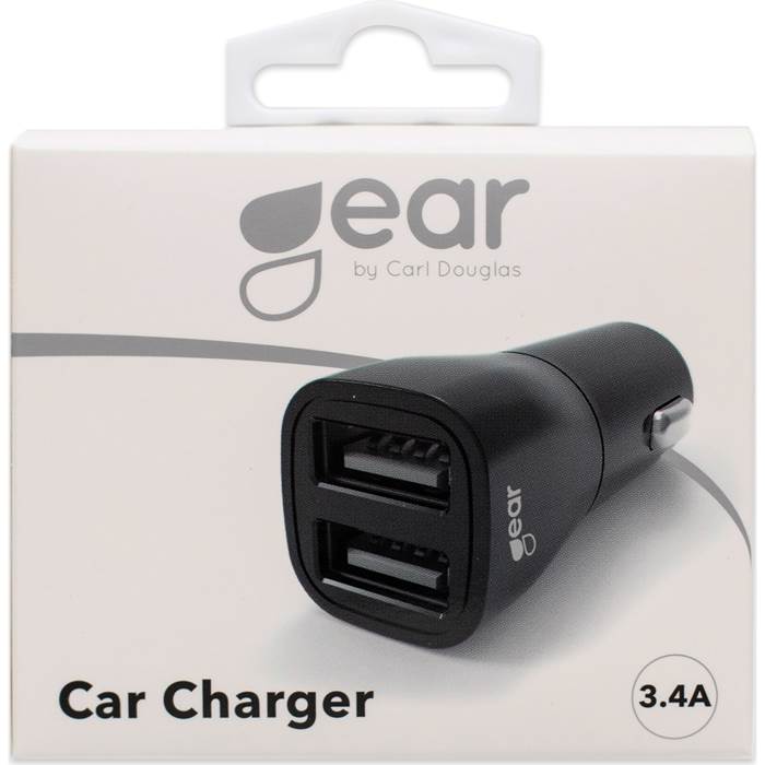 Laddare GEAR 12/24V 2xUSB-A 3, - 2